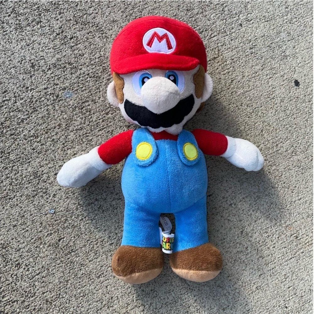 Nintendo Red and Blue Mario Stuffed Animal